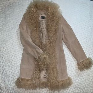 Insane Y2K genuine suede penny lane coat